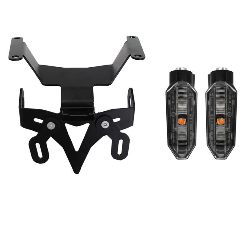 PQAIECXD Motorrad-kennzeichenhalter Kompatibel Mit CB650R Für CBR650R 2019-2020 Roller Kennzeichenhalter Heckrahmen Kotflügel-Eliminierungshalterungssatz Mit Licht(with Signal) von PQAIECXD
