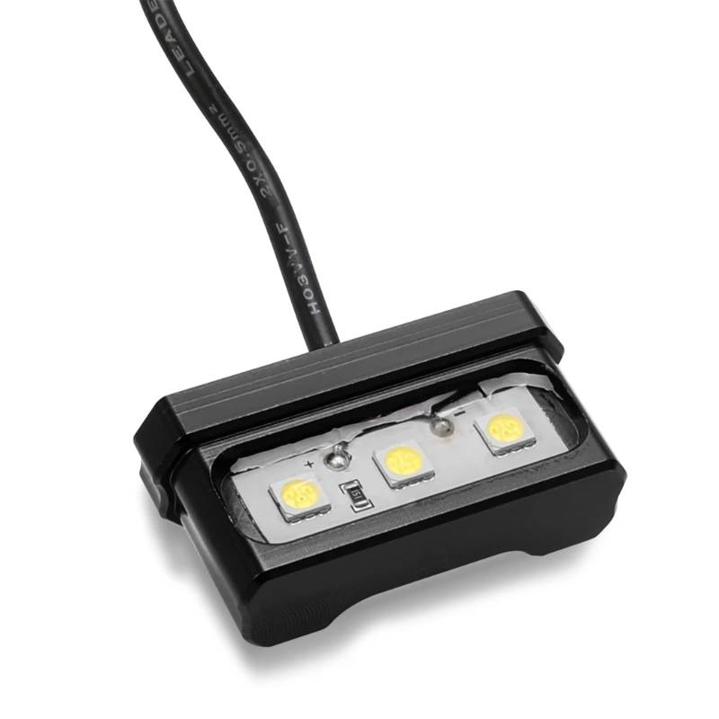 PQAIECXD Motorrad-kennzeichenhalter Kompatibel Mit CB650R Für CBR650R 2021 2022 2023 2024 Motorrad-Heckschürze, Kotflügel, Heckhalterung, Kennzeichenrahmenhalter(LED Light Black) von PQAIECXD