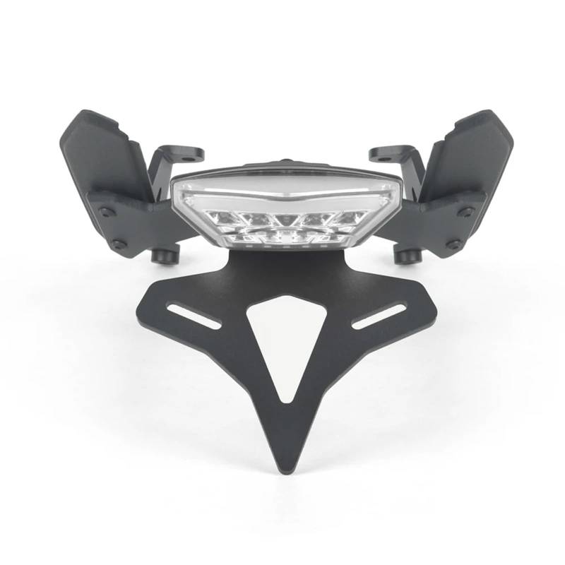 PQAIECXD Motorrad-kennzeichenhalter Kompatibel Mit Ducati Für Diavel Für 1260 2019–2022 Motorrad Hinten Short Tail Stock Kennzeichenhalter Reitstock Halterung Mit Licht(Transparent LED) von PQAIECXD