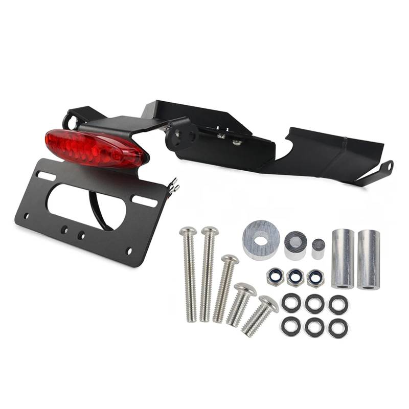 PQAIECXD Motorrad-kennzeichenhalter Kompatibel Mit F900R Für F900XR 2020-2024 Motorrad-Kennzeichenhalter Kennzeichenhalter Heckkotflügel-Eliminierungskit(Red) von PQAIECXD