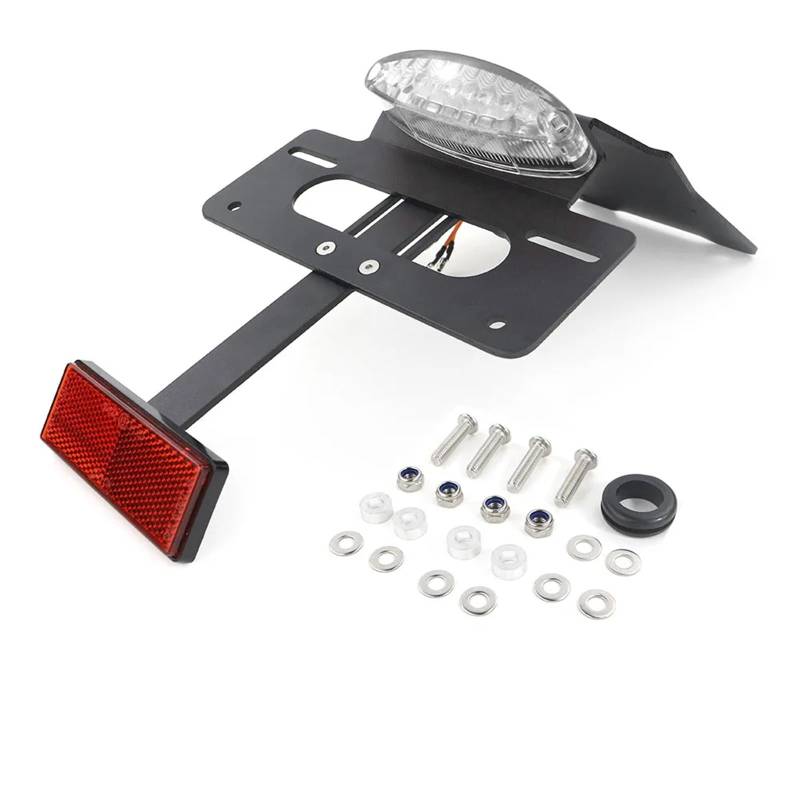 PQAIECXD Motorrad-kennzeichenhalter Kompatibel Mit Für KLR650 2022-2024 Motorrad-Heckkotflügel-Eliminator-Kennzeichenhalterhalterung(Clear) von PQAIECXD