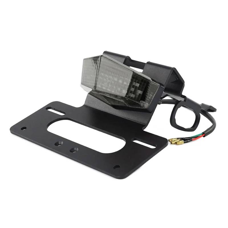 PQAIECXD Motorrad-kennzeichenhalter Kompatibel Mit Für KLX230R 2020-2023 Kennzeichenhalter-Schutzblech-Eliminierungssatz Motorrad-Bremslicht-Nummernrahmen-Ersatz(SM Without Reflector) von PQAIECXD
