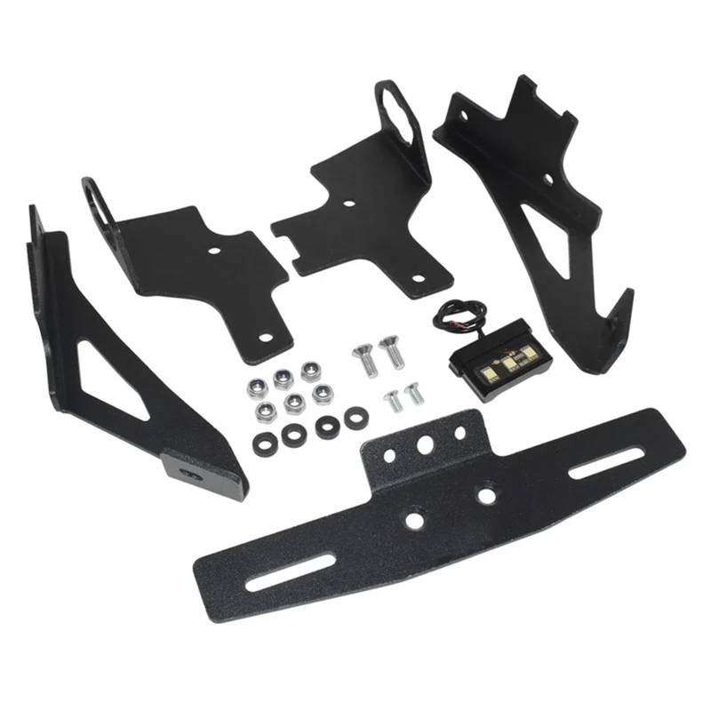 PQAIECXD Motorrad-kennzeichenhalter Kompatibel Mit Für Z650RS 2022-2024. Motorrad-Kennzeichenrahmenhalter, Halterung, Hinterer Kotflügel-Eliminator, Heckaufgeräumt Mit Licht von PQAIECXD