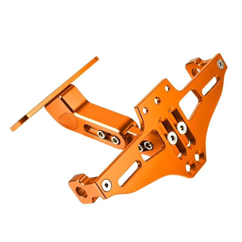 PQAIECXD Motorrad-kennzeichenhalter Kompatibel Mit Für ZX10R 2005-2023 Roller Kennzeichenhalter Blinker Rücklicht Kotflügel Eliminator Ersatz(Orange) von PQAIECXD