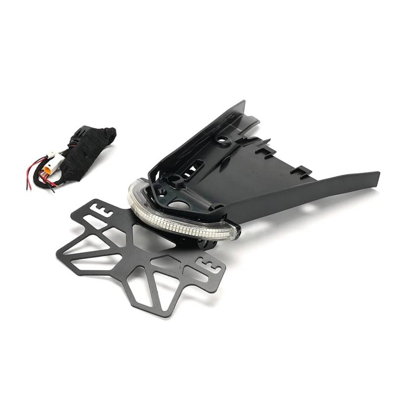 PQAIECXD Motorrad-kennzeichenhalter Kompatibel Mit R Für Nine Für T Für Scrambler Für Urban Für Pure Kennzeichenhalter Heckhalterung Mit Blinker Motorradrücklicht(for OEM LED Tail) von PQAIECXD
