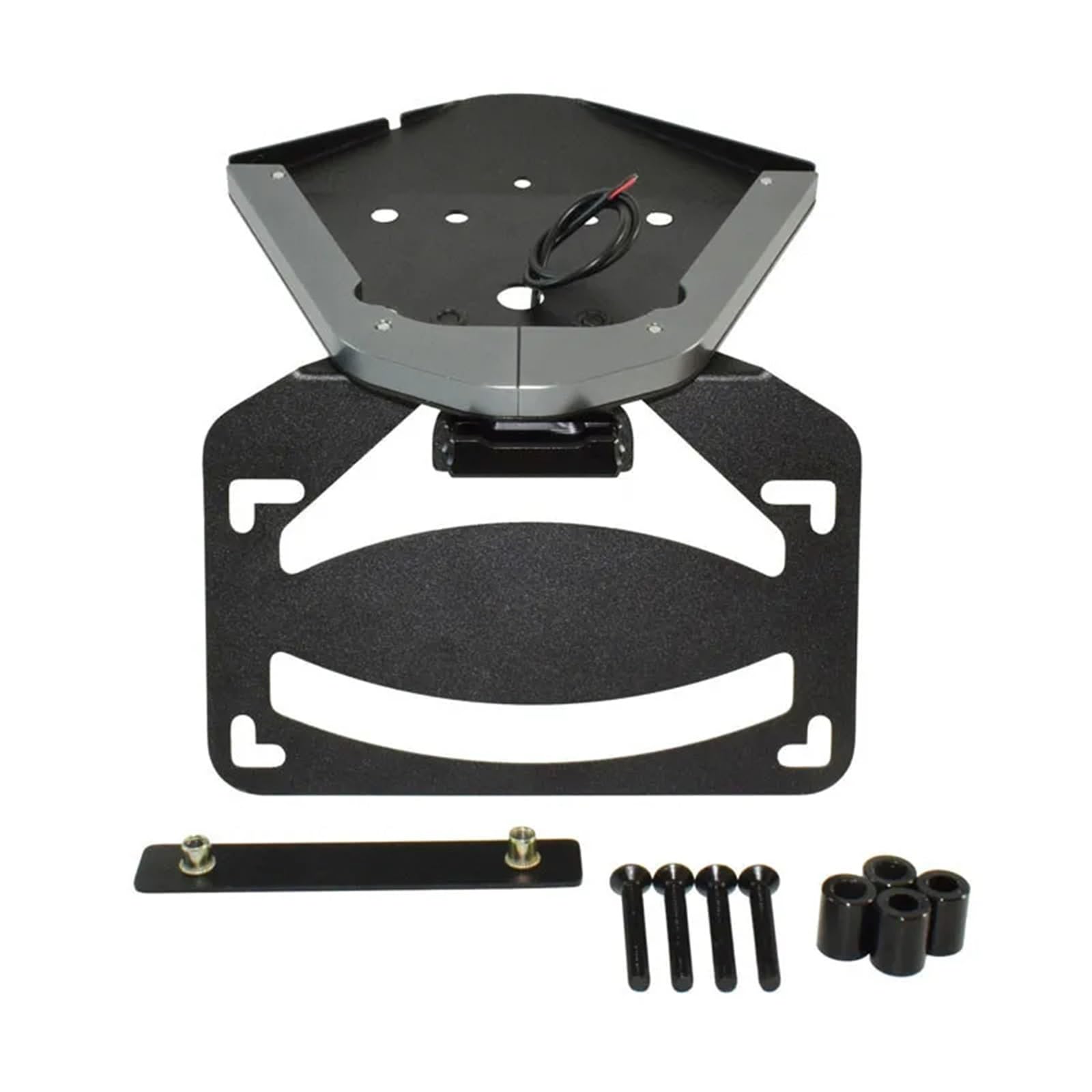 PQAIECXD Motorrad-kennzeichenhalter Kompatibel Mit S1000RR 2019-2020 Motorrad-Rücklichthalter Hintere Halterung, Kotflügel-Entfernungssatz, Ersatz-Montagesatz(Gray) von PQAIECXD