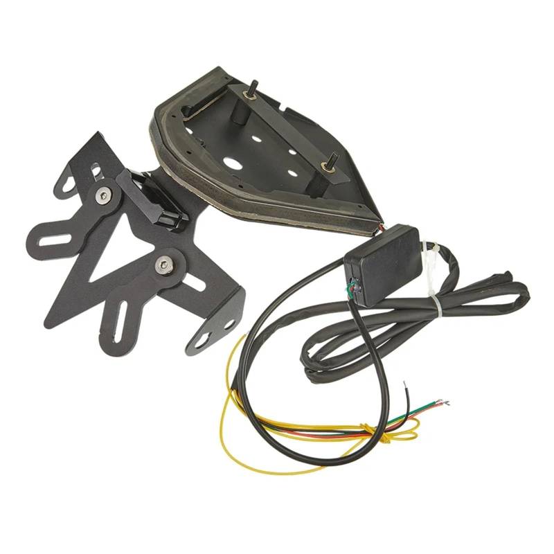 PQAIECXD Motorrad-kennzeichenhalter Kompatibel Mit S1000RR 2019-2022 Motorradzubehör Wave Rücklicht Kennzeichenhalter Blinker Lichtplattenhalterung(Brown) von PQAIECXD