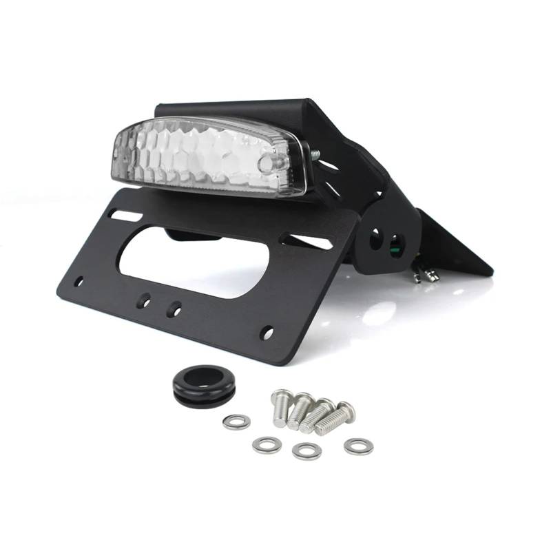 PQAIECXD Motorrad-kennzeichenhalter Kompatibel Mit Suzuki Für GSX-8R 2024 Für GSX-8S 2023-2024 Motorrad-Kennzeichenhalter, Kotflügel-Eliminator Mit Heckklappe(Clear) von PQAIECXD