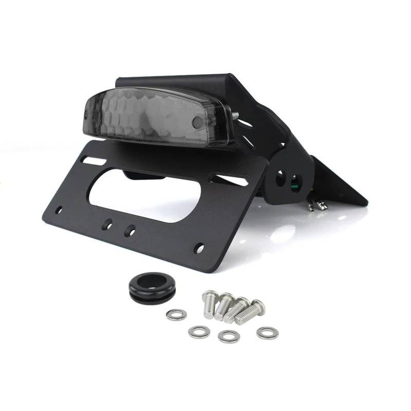 PQAIECXD Motorrad-kennzeichenhalter Kompatibel Mit Suzuki Für GSX-8R 2024 Für GSX-8S 2023-2024 Motorrad-Kennzeichenhalter, Kotflügel-Eliminator Mit Heckklappe(Smoke) von PQAIECXD