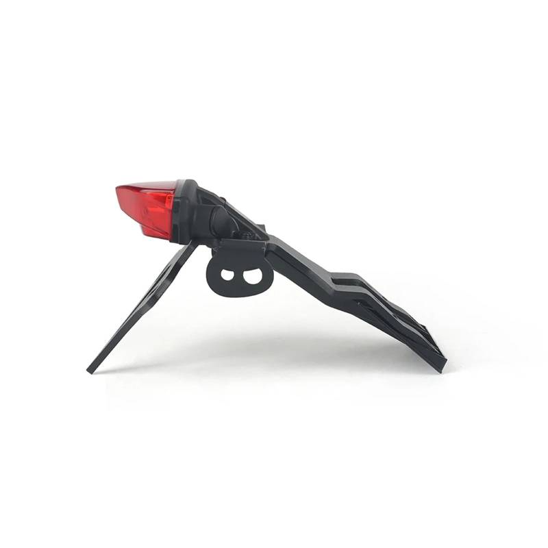 PQAIECXD Motorrad-kennzeichenhalter Kompatibel Mit Suzuki Für GSX-8S 2023 2024 Motorrad-Hinterrad-Kurze-Heck-Nummernschildhalter Reitstockhalterung Mit Integriertem Licht(Red) von PQAIECXD