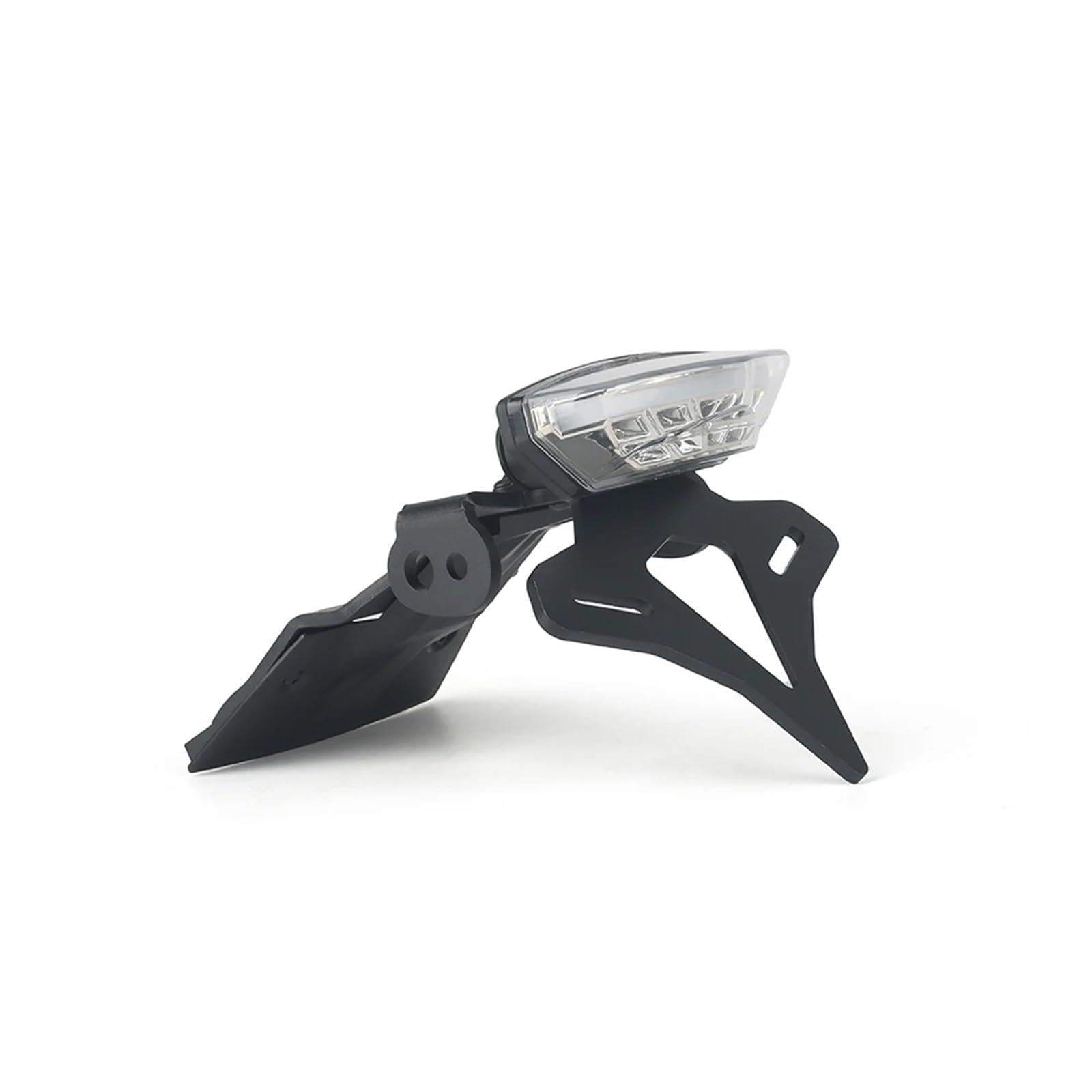 PQAIECXD Motorrad-kennzeichenhalter Kompatibel Mit Suzuki Für GSX-8S 2023-2024 Motorrad-Hinterrad-Kurze-Heck-Nummernschildhalter Reitstockhalterung Mit Integriertem Licht(Transparent) von PQAIECXD