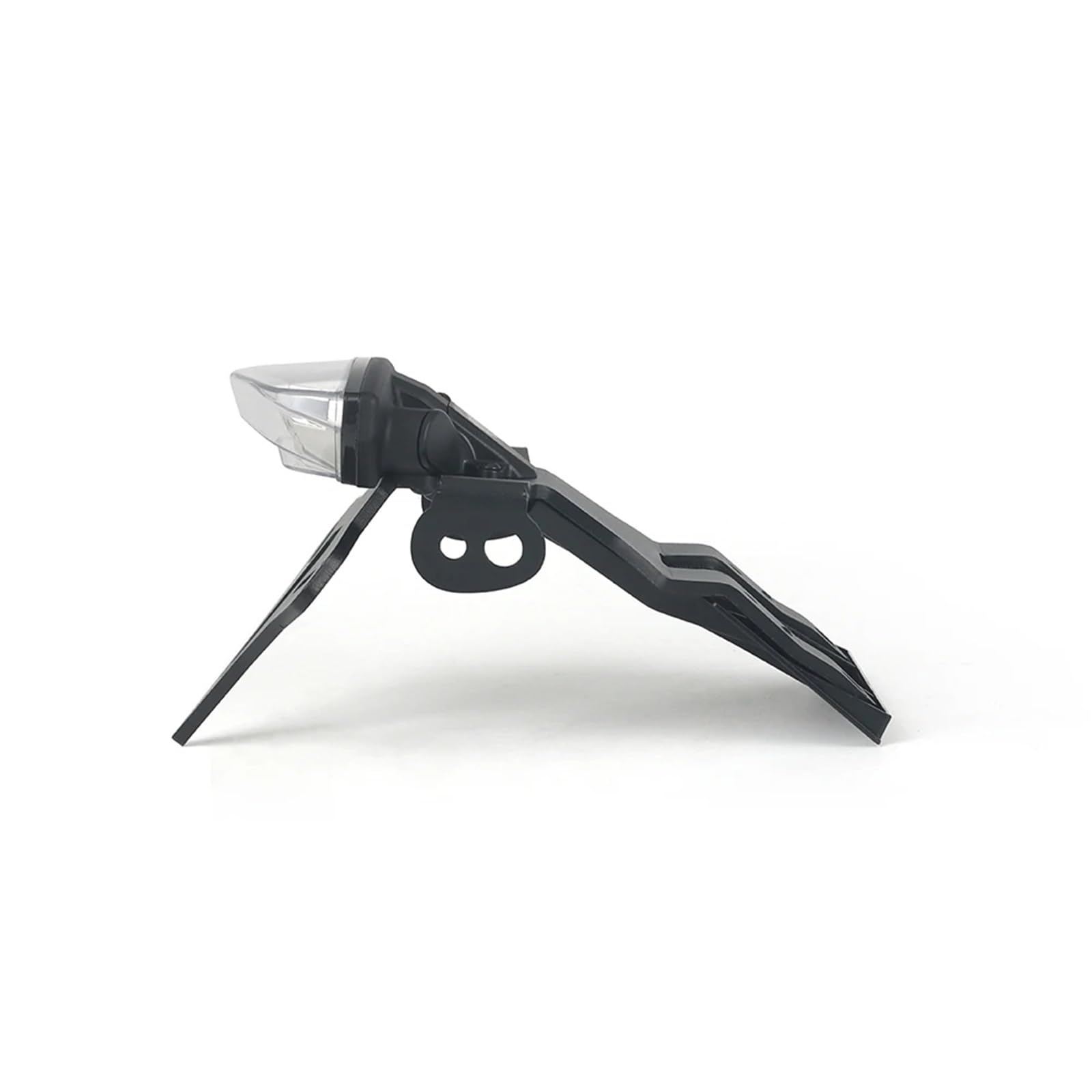 PQAIECXD Motorrad-kennzeichenhalter Kompatibel Mit Suzuki Für GSX-8S 2023 2024 Motorrad-Hinterrad-Kurze-Heck-Nummernschildhalter Reitstockhalterung Mit Integriertem Licht(Transparent) von PQAIECXD