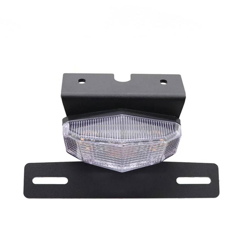 PQAIECXD Motorrad-kennzeichenhalter Kompatibel Mit TW200 1989-2023 Kennzeichenhalter Mit Bremslichtern Motorradzubehör Heckkotflügel-Eliminator(Clear) von PQAIECXD