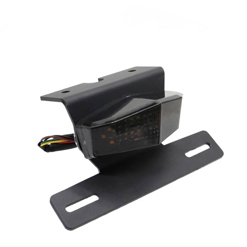 PQAIECXD Motorrad-kennzeichenhalter Kompatibel Mit TW200 1989-2023 Kennzeichenhalter Mit Bremslichtern Motorradzubehör Heckkotflügel-Eliminator(Smoke) von PQAIECXD