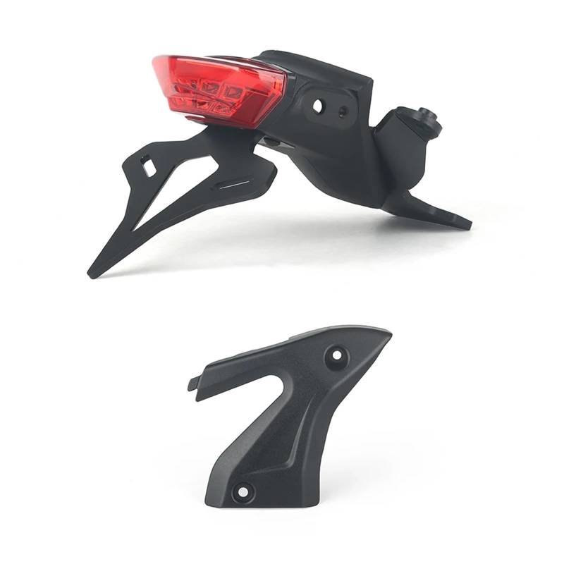 PQAIECXD Motorrad-kennzeichenhalter Kompatibel Mit Trident Für 660 Motorrad Kennzeichenhalter Integriertes Rücklicht Schwarzes Heck Ordentliche Heckkotflügelbefestigung Geeignet(B) von PQAIECXD