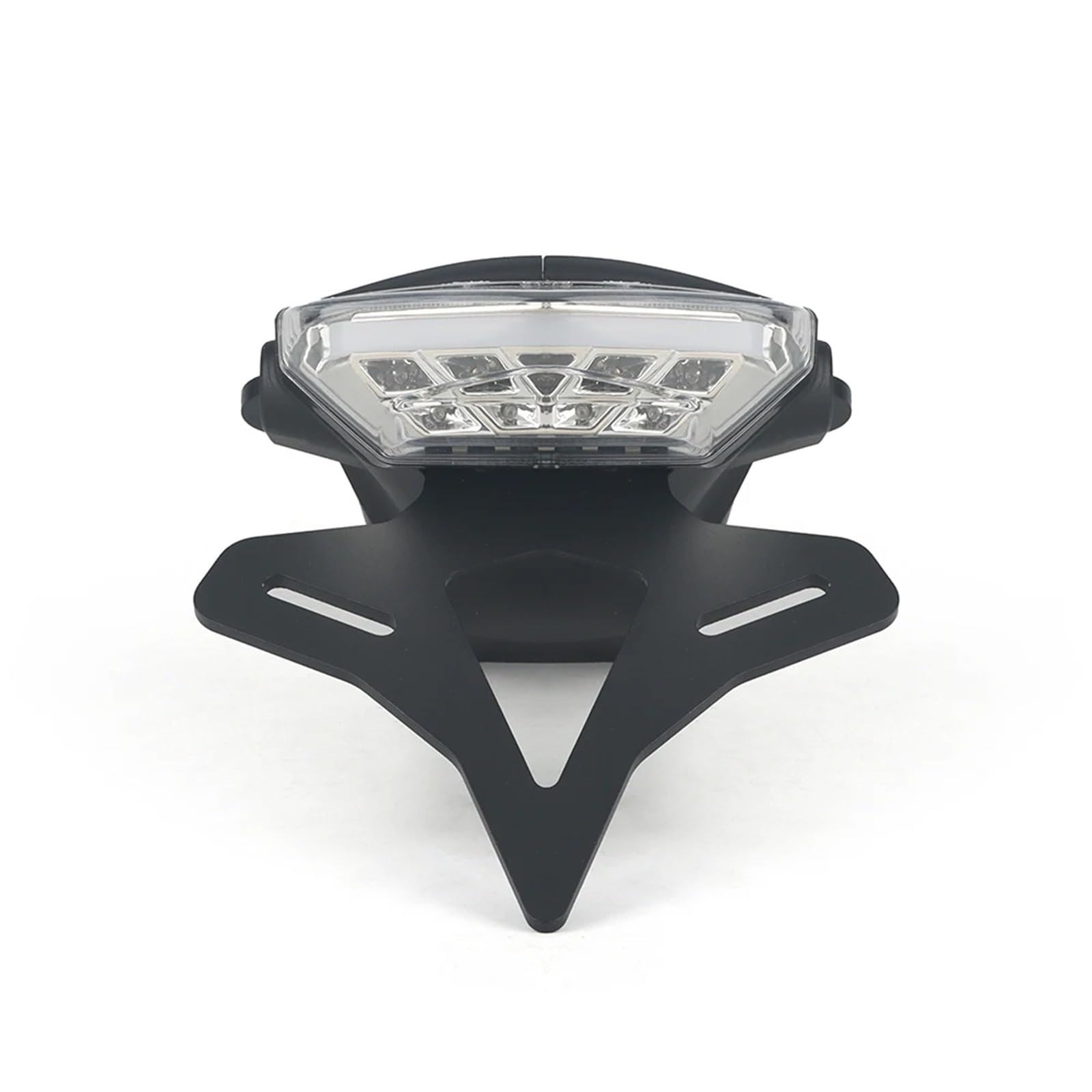 PQAIECXD Motorrad-kennzeichenhalter Kompatibel Mit Trident Für 660 Motorrad Kennzeichenhalter Integriertes Rücklicht Schwarzes Heck Ordentliche Heckkotflügelbefestigung Geeignet(Transparent) von PQAIECXD