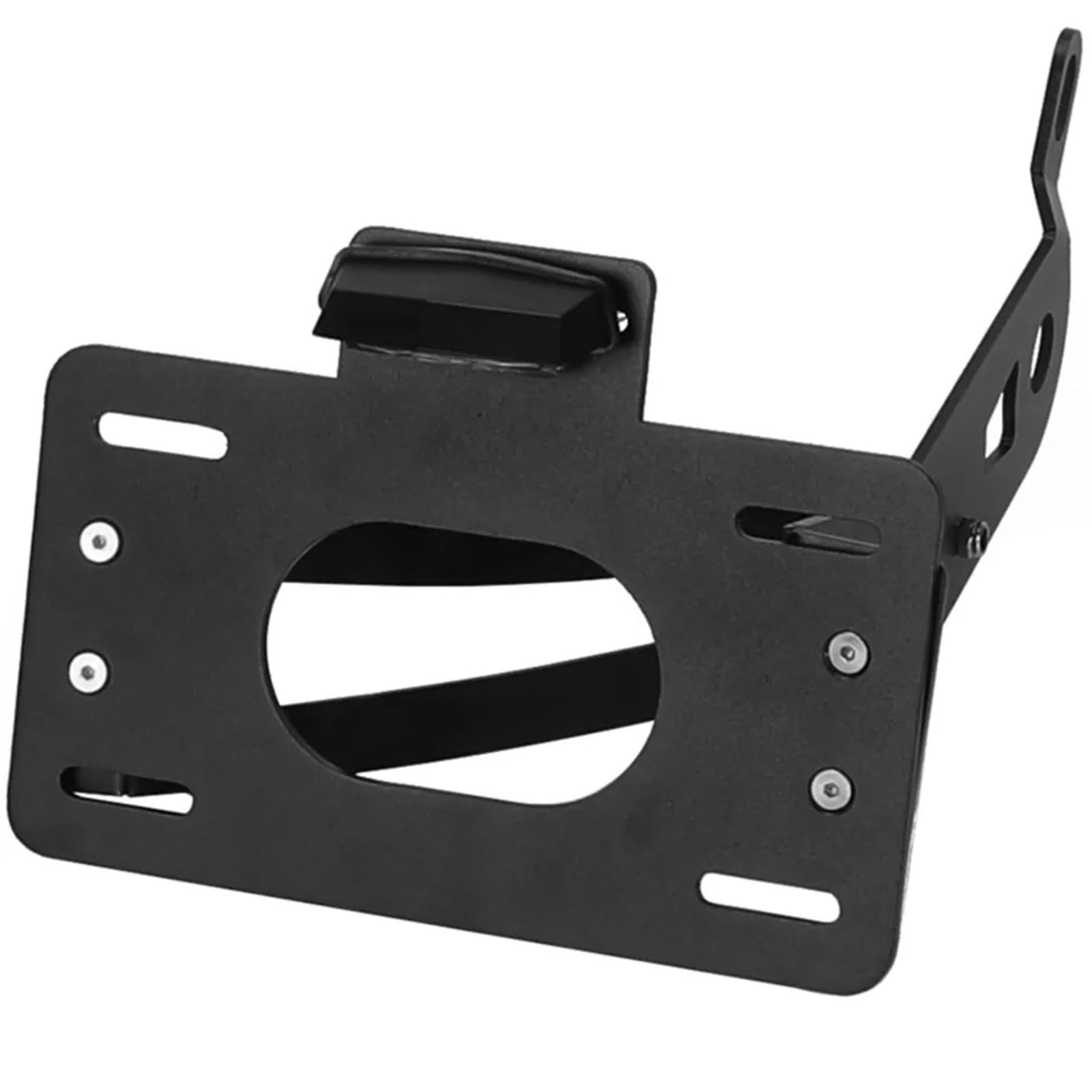 PQAIECXD Motorrad-kennzeichenhalter Kompatibel Mit XV535 Für Virago 1987-2003 Für XV1100 Für Virago 1986-1996 Seitliches Kennzeichen Mit Halterung Für Lichtregistriernummer(Black with Light) von PQAIECXD