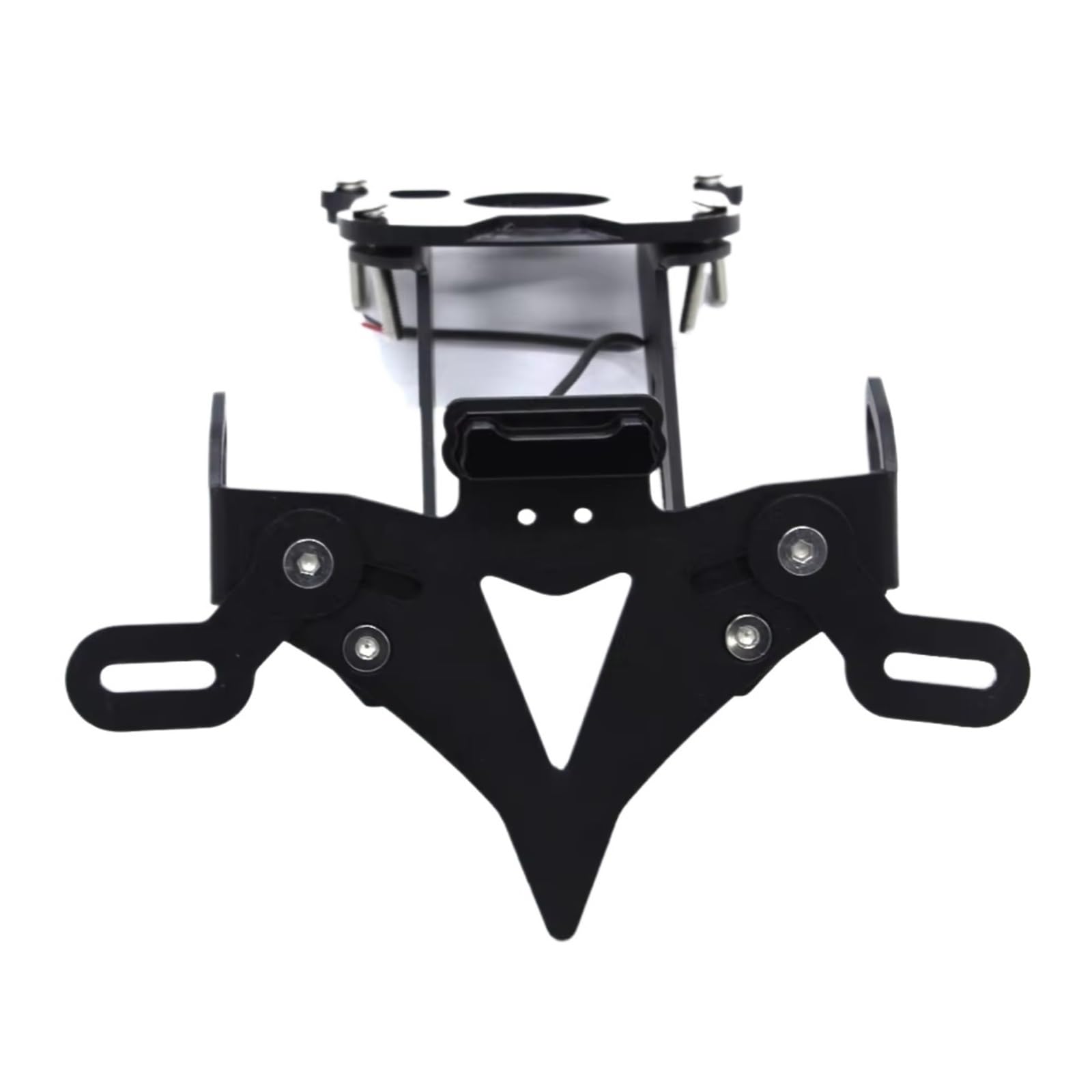 PQAIECXD Motorrad-kennzeichenhalter Kompatibel Mit Yamaha Für MT 09 2021 2022 Kennzeichenhalter Motorradzubehör Heckhalterung Heckfender Für Eliminator(Black 2) von PQAIECXD