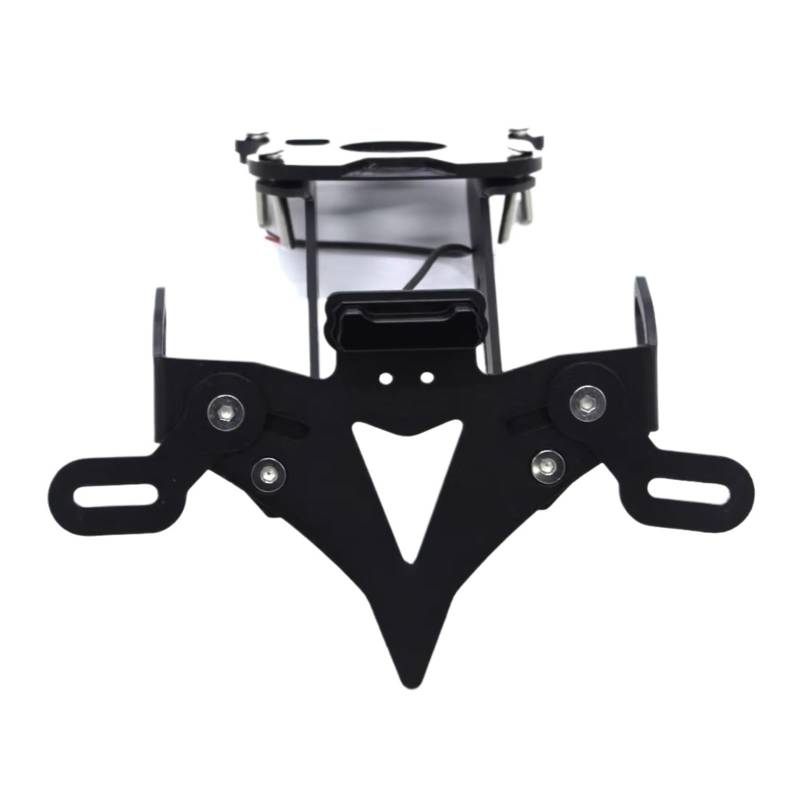 PQAIECXD Motorrad-kennzeichenhalter Kompatibel Mit Yamaha Für MT 09 2021 2022 Kennzeichenhalter Motorradzubehör Heckhalterung Heckfender Für Eliminator(Black 2) von PQAIECXD