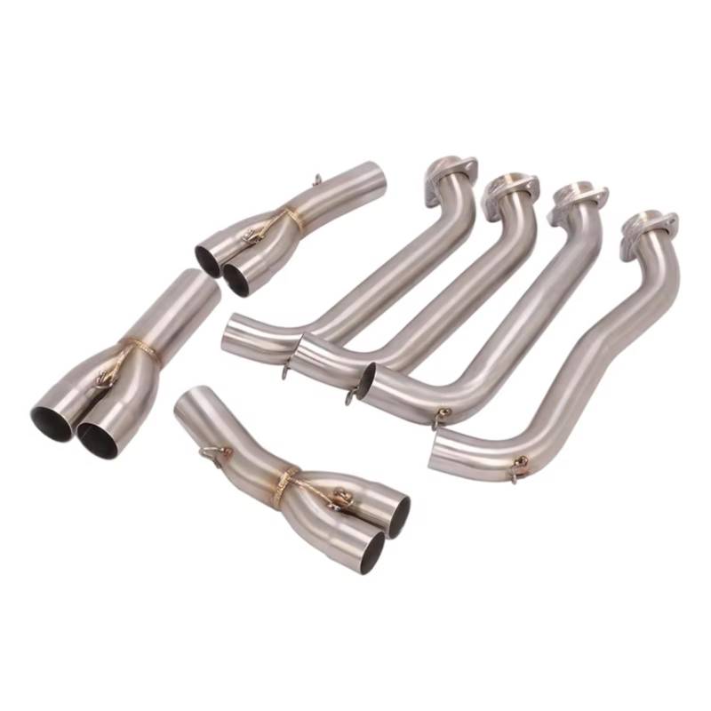 PQAIECXD Motorradauspuff Für CBR1000RR 2008 2009 2010 2011 2012 2013 2014 2015 2016 Motorradauspuff Für Escape Modify Front Link Rohrverbindung Schalldämpfer von PQAIECXD