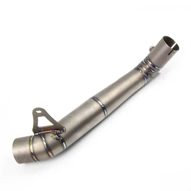 PQAIECXD Motorradauspuff Für CBR1000RR CBR1000 2008-2016 Motorradauspuff Für Titanlegierung Mittelverbindungsrohr Modifizieren Schalldämpfer Für Escape Moto(Silver) von PQAIECXD