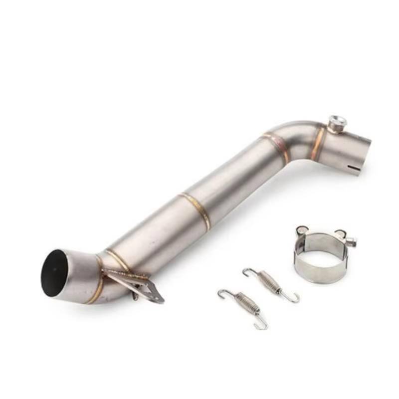 PQAIECXD Motorradauspuff Für CBR1000RR CBR1000R 2008 2009 2010 2011 2012 2013 2014 2015 2016 Motorradauspuff Für Escape-Schalldämpfer Moto Modifiziertes Mittelverbindungsrohr(Silver) von PQAIECXD