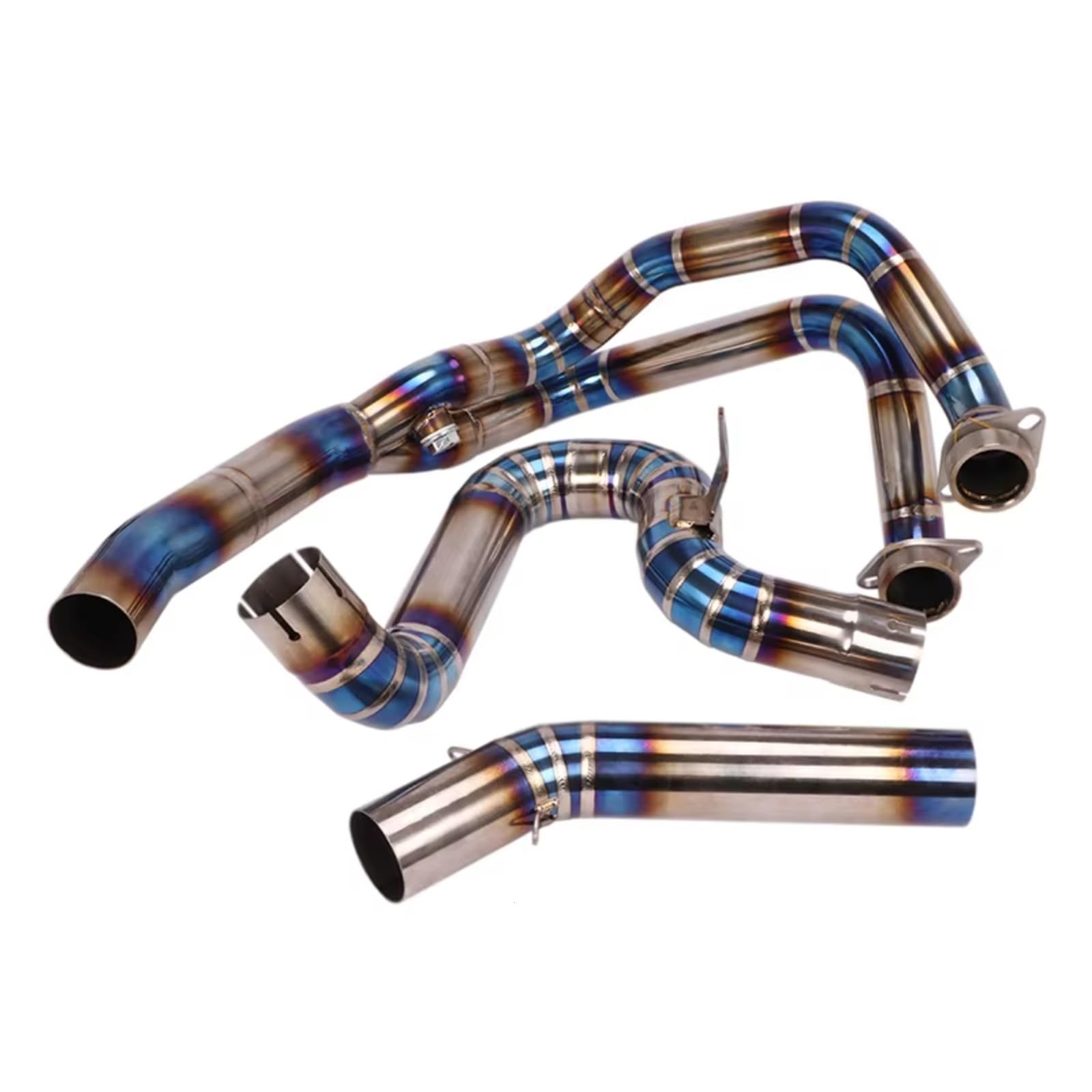 PQAIECXD Motorradauspuff Für F750GS F850GS 2019 2020 Motorradauspuff Für Escape Modified System Front Middle Link Pipe Schalldämpfer Motorradauspuff-Verbindungsrohr(Blue) von PQAIECXD