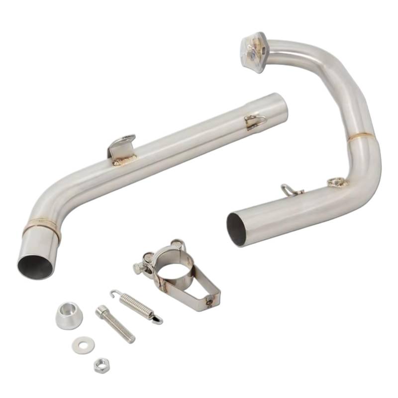 PQAIECXD Motorradauspuff Für Ninja125 Z125 2018 2019 2020 2021 2022 Slip-On-Motorradauspuff Für Escape Front Mid Link Pipe Für Connect Schalldämpfer von PQAIECXD