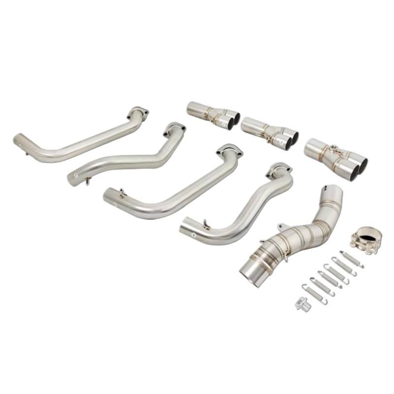PQAIECXD Motorradauspuff Für Z1000 Ninja1000 Z100SX 2010-2020 Motorradauspuff Für Escape Moto Header Vorne Link Rohr Schalldämpfer Motorrad Auspuffrohr von PQAIECXD