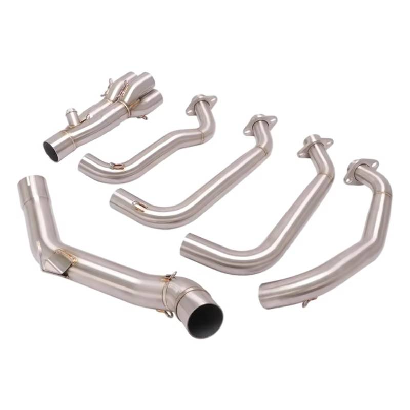 PQAIECXD Motorradauspuff Für Z900 2017 2018 2019 2020 2021 2022 2023 Motorradauspuff Für Fluchtsystem Ändern Front-Mittelverbindungsrohr 51mm Schalldämpfer von PQAIECXD