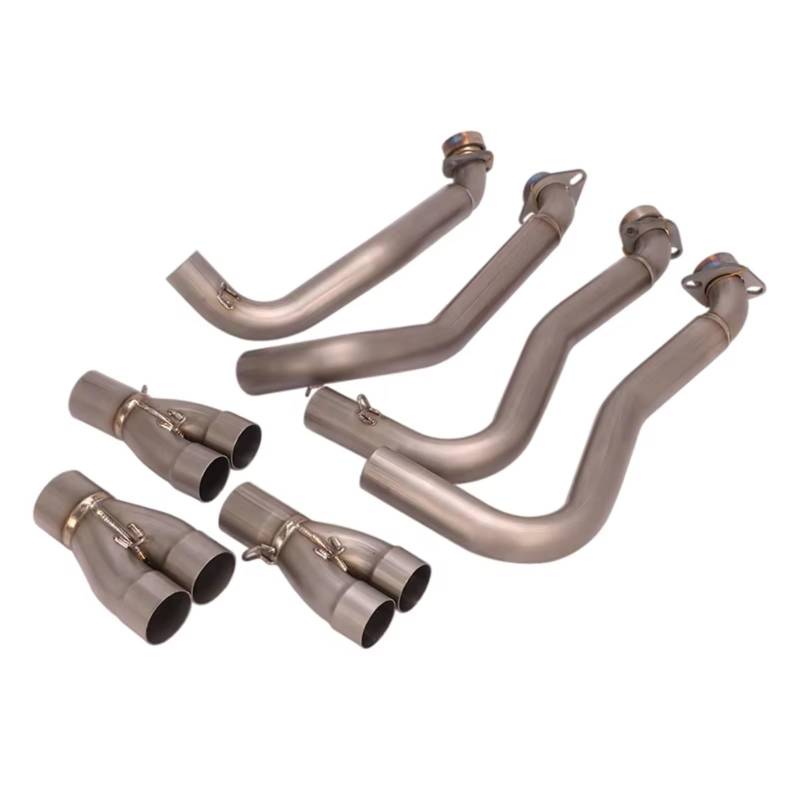PQAIECXD Motorradauspuff Für ZX10R 2011 2012 2013 2014 2015 Motorradauspuff Für Escape Front Link Pipe Für Connect Muffler Motorradauspuff Link Für Connect Pipe von PQAIECXD