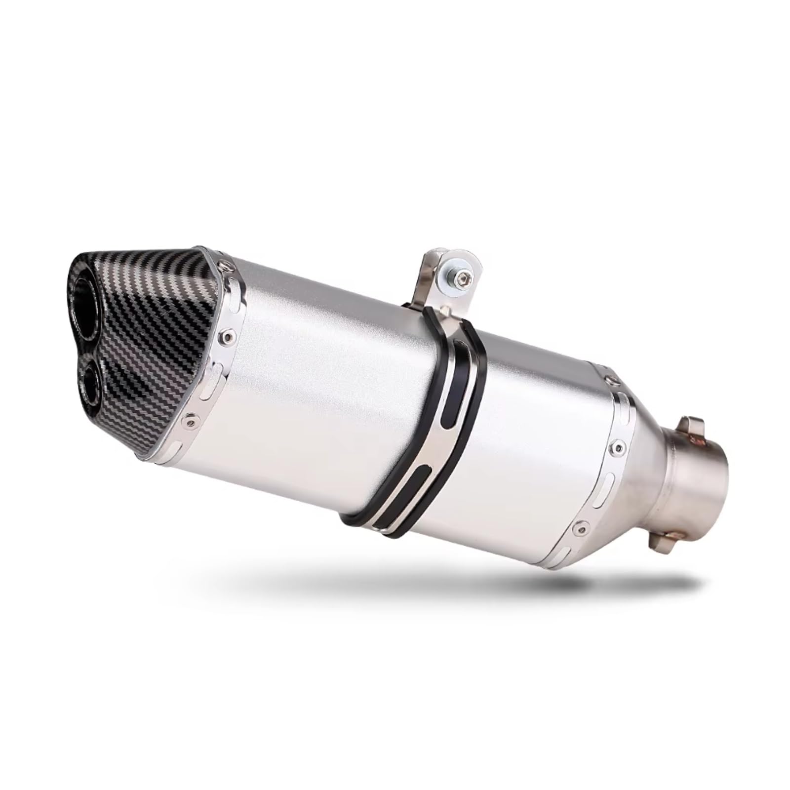 PQAIECXD Motorradauspuff Kompatibel Mit Aprilia Für GPR250R Universal 51 Mm Motorrad-Auspuffendrohr Motorrad Modifizierter Schalldämpfer(Type A) von PQAIECXD