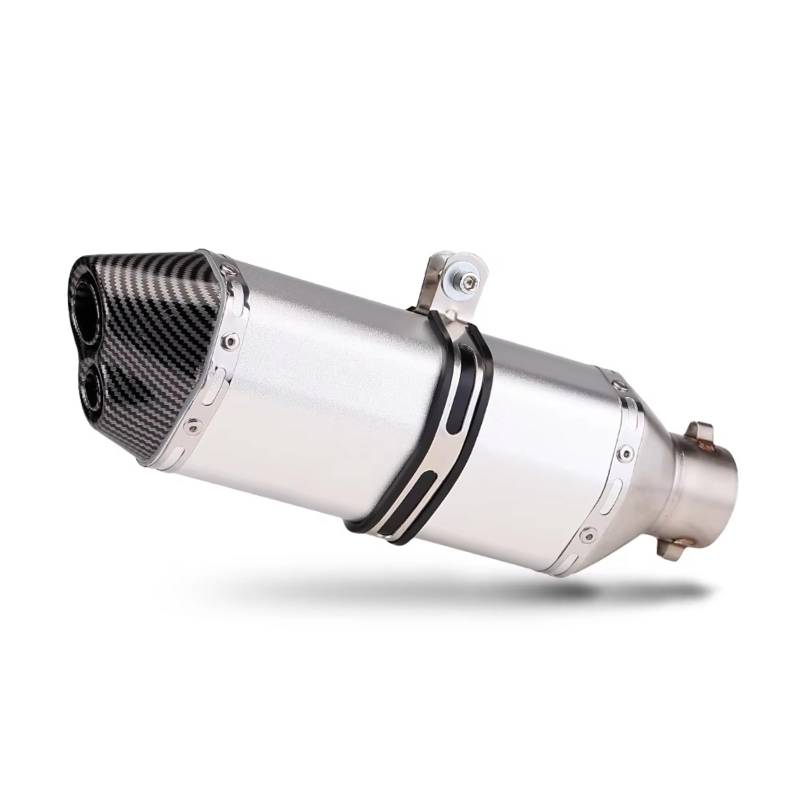 PQAIECXD Motorradauspuff Kompatibel Mit Aprilia Für GPR250R Universal 51 Mm Motorrad-Auspuffendrohr Motorrad Modifizierter Schalldämpfer(Type A) von PQAIECXD