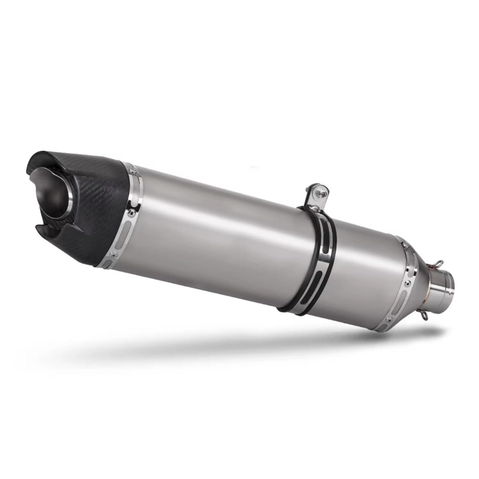 PQAIECXD Motorradauspuff Kompatibel Mit Aprilia Für Tuono 660 Universal-Motorradzubehör Motorrad-Auspuffendrohr Motorradauspuff Modifizieren Schalldämpfer(Type B 570MM) von PQAIECXD