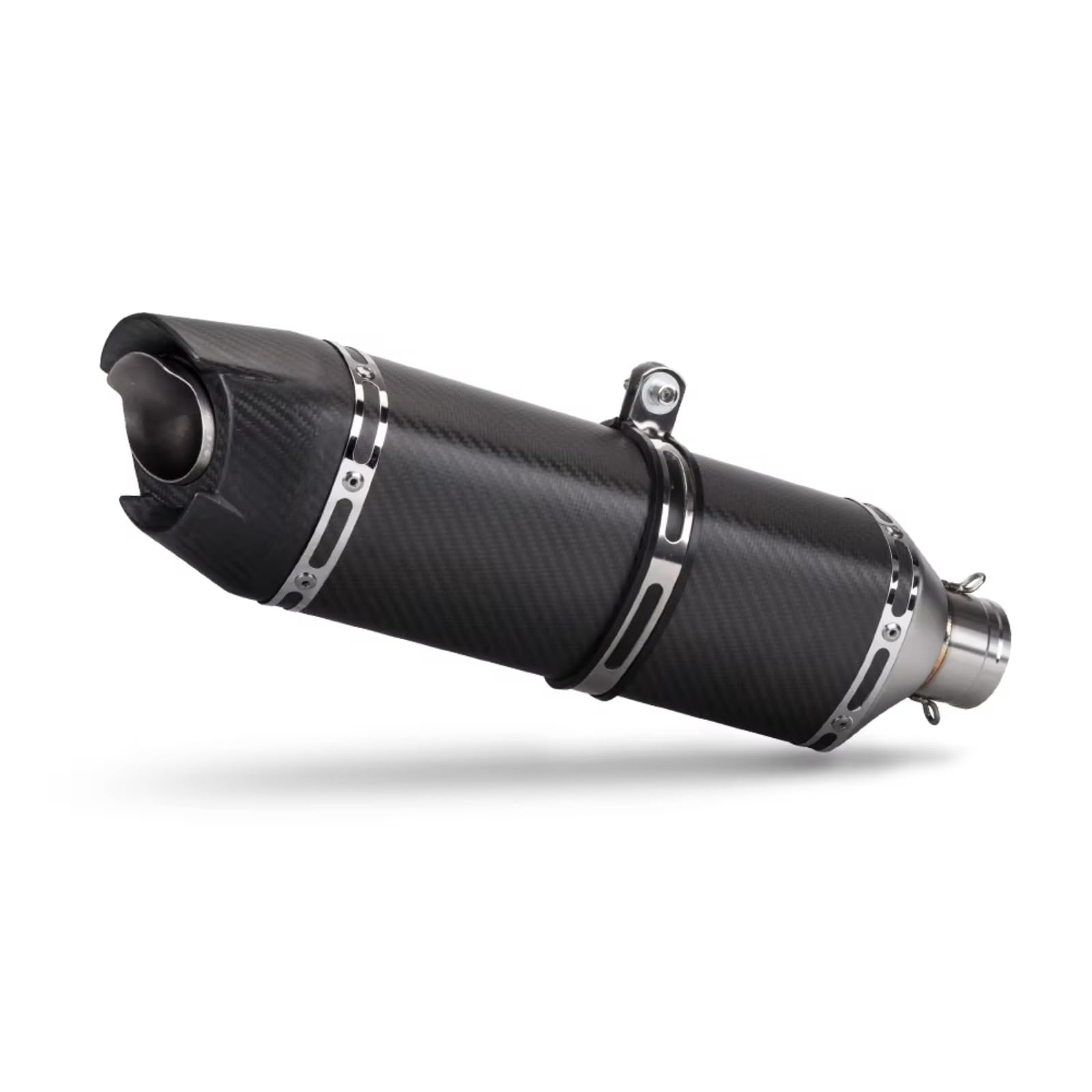 PQAIECXD Motorradauspuff Kompatibel Mit Aprilia Für Tuono 660 Universal-Motorradzubehör Motorrad-Auspuffendrohr Motorradauspuff Modifizieren Schalldämpfer(Type C 470MM) von PQAIECXD