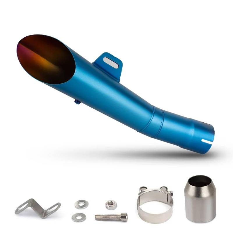 PQAIECXD Motorradauspuff Kompatibel Mit Benelli Für 752S 51MM Motorrad Modifiziertes Auspuffrohr Universal Motorrad Modifiziertes Auspuffendrohr Schalldämpfer(Type C) von PQAIECXD