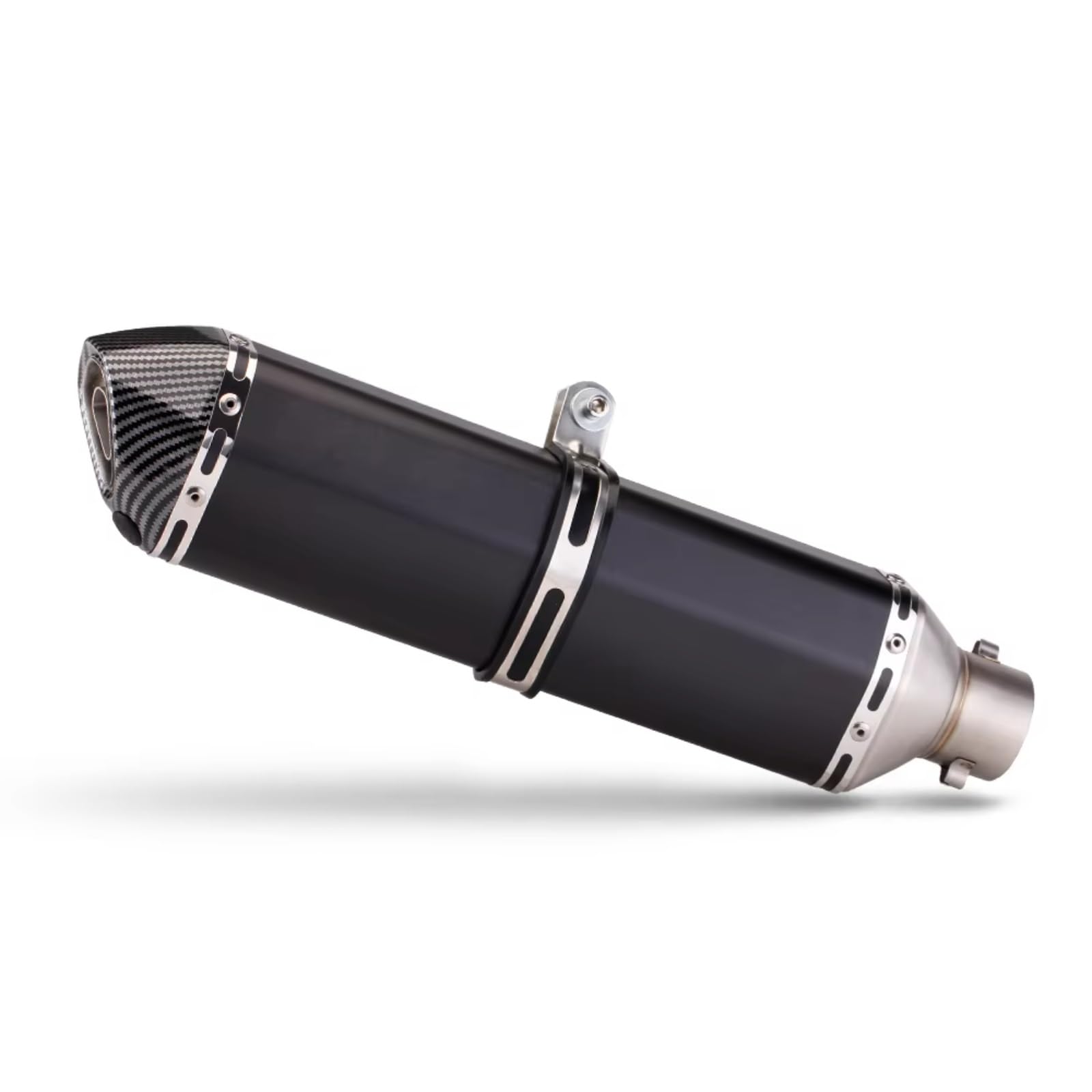 PQAIECXD Motorradauspuff Kompatibel Mit CB400F Für CBR500R Motorrad-Auspuffrohr, Motorrad-Auspuffrohr, Modifizierter 470 Mm Langer Schalldämpfer(B) von PQAIECXD