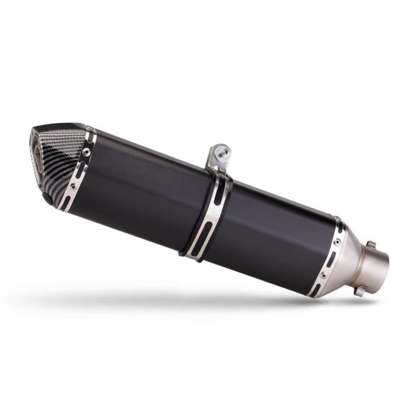 PQAIECXD Motorradauspuff Kompatibel Mit CB400F Für CBR500R Motorrad-Auspuffrohr, Motorrad-Auspuffrohr, Modifizierter 470 Mm Langer Schalldämpfer(B) von PQAIECXD