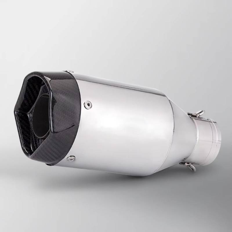 PQAIECXD Motorradauspuff Kompatibel Mit CBR300R-Motorradschalldämpfer-Auspuffrohr. Universal-51-mm-Motorradauspuffschalldämpfer. Modifizieren Sie Das Blaue Endrohr.(Type B) von PQAIECXD