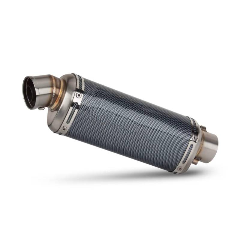 PQAIECXD Motorradauspuff Kompatibel Mit CBR500R R 51mm Motorradzubehör Universal-Motorrad-Schalldämpfer-Auspuffrohr Motorrad-Auspuffrohr(D 370MM) von PQAIECXD
