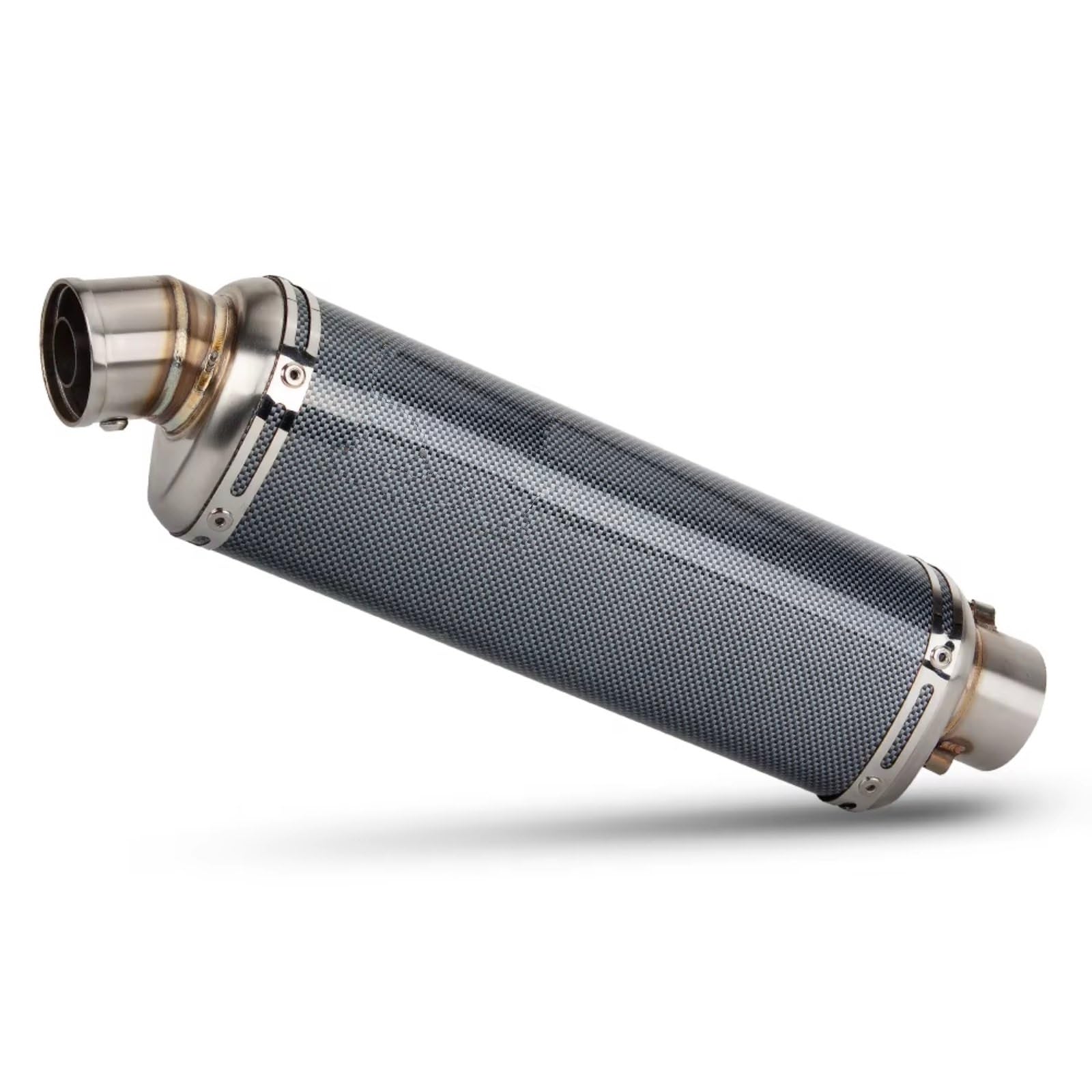 PQAIECXD Motorradauspuff Kompatibel Mit CBR500R R 51mm Motorradzubehör Universal-Motorrad-Schalldämpfer-Auspuffrohr Motorrad-Auspuffrohr(F 430MM) von PQAIECXD