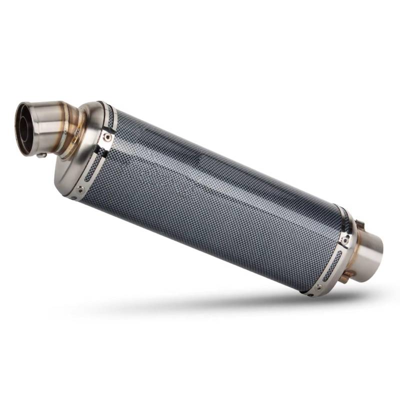 PQAIECXD Motorradauspuff Kompatibel Mit CBR500R R 51mm Motorradzubehör Universal-Motorrad-Schalldämpfer-Auspuffrohr Motorrad-Auspuffrohr(F 430MM) von PQAIECXD