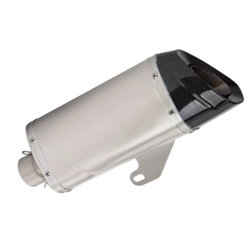 PQAIECXD Motorradauspuff Kompatibel Mit CBR650R 51 Mm Universal-Motorradauspuff Modifiziertes Schalldämpferrohr Mit Carbon-Spitze Modifiziertes Motorrad-Auspuffrohr Schalldämpfer von PQAIECXD