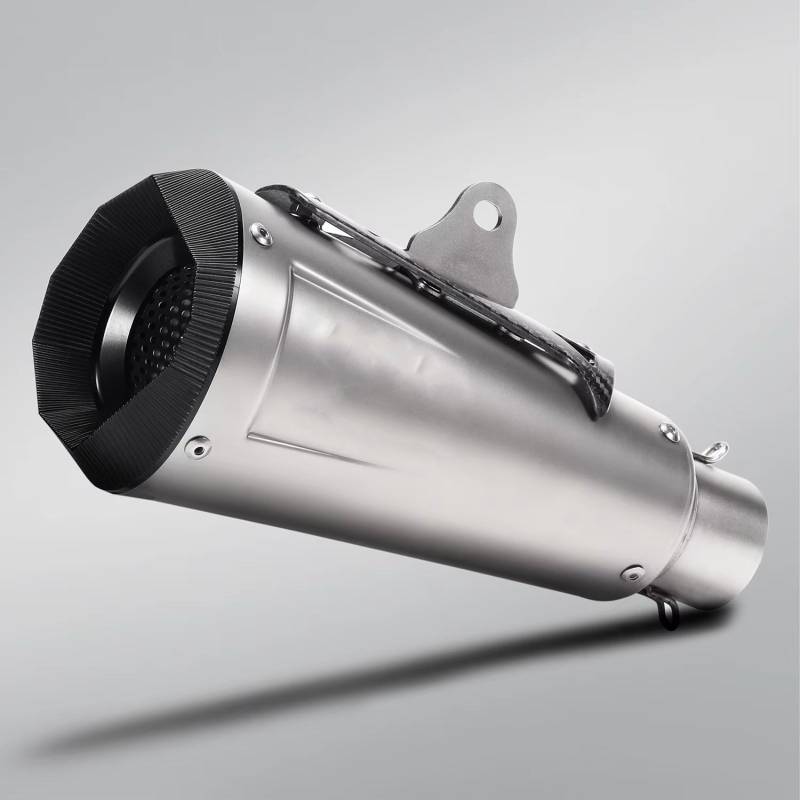 PQAIECXD Motorradauspuff Kompatibel Mit Cb500x 51mm Universal-Motorrad-Auspuffrohr Modifiziertes Roller-Schalldämpfer-Motorrad-Auspuffrohr(Type B) von PQAIECXD