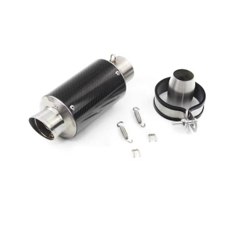 PQAIECXD Motorradauspuff Kompatibel Mit Cb650f Für Cb1000r Für Cbr250r Motorradzubehör 51MM Auspuffrohr Motorradschalldämpfer Auspuffrohr(Type A) von PQAIECXD