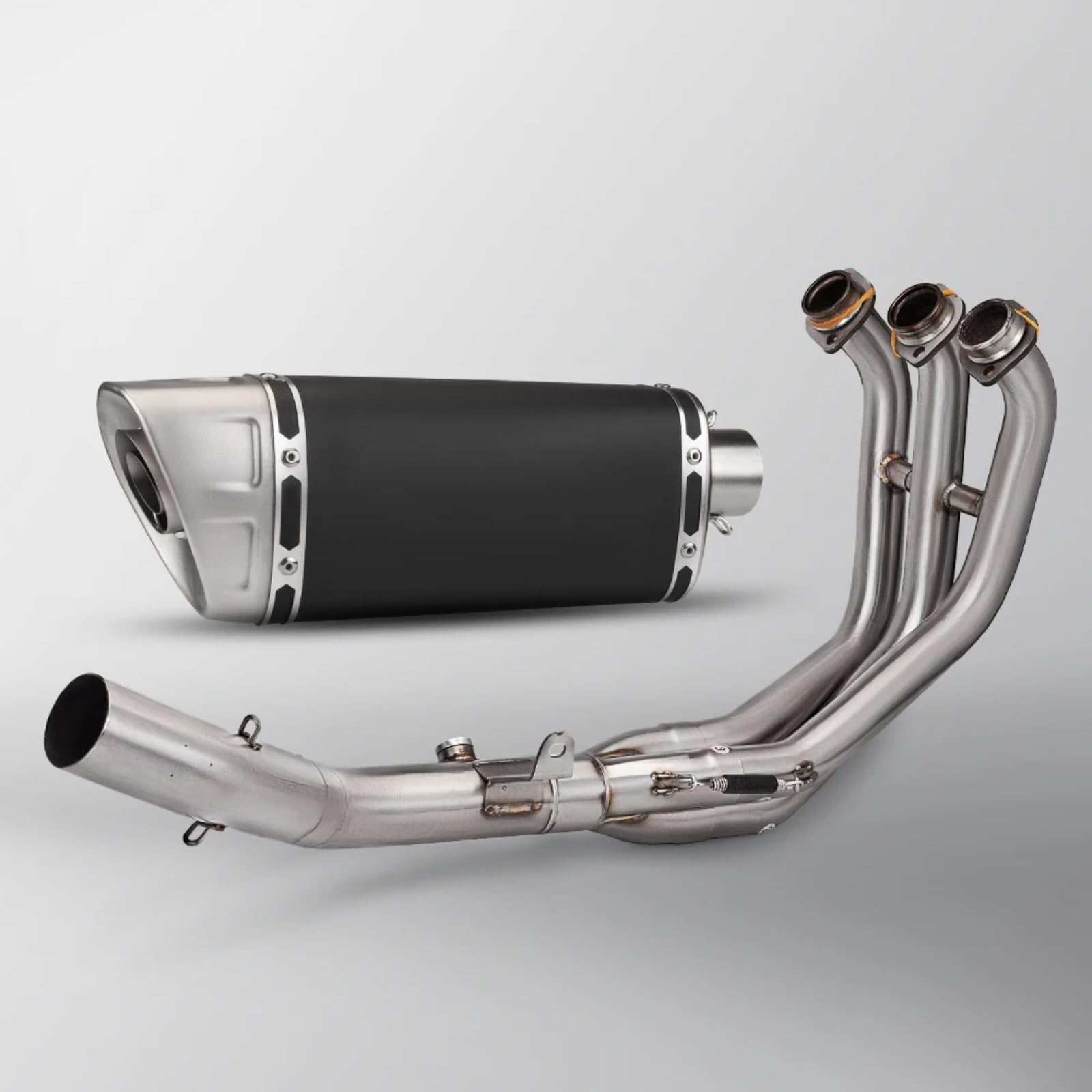 PQAIECXD Motorradauspuff Kompatibel Mit FZ09 Für XS900R 2021 2022 2023 2024 Motorradzubehör Motorradauspuffrohr Modifizieren Front Link Pipe Schalldämpfer Auspuff(A 2021-2023) von PQAIECXD