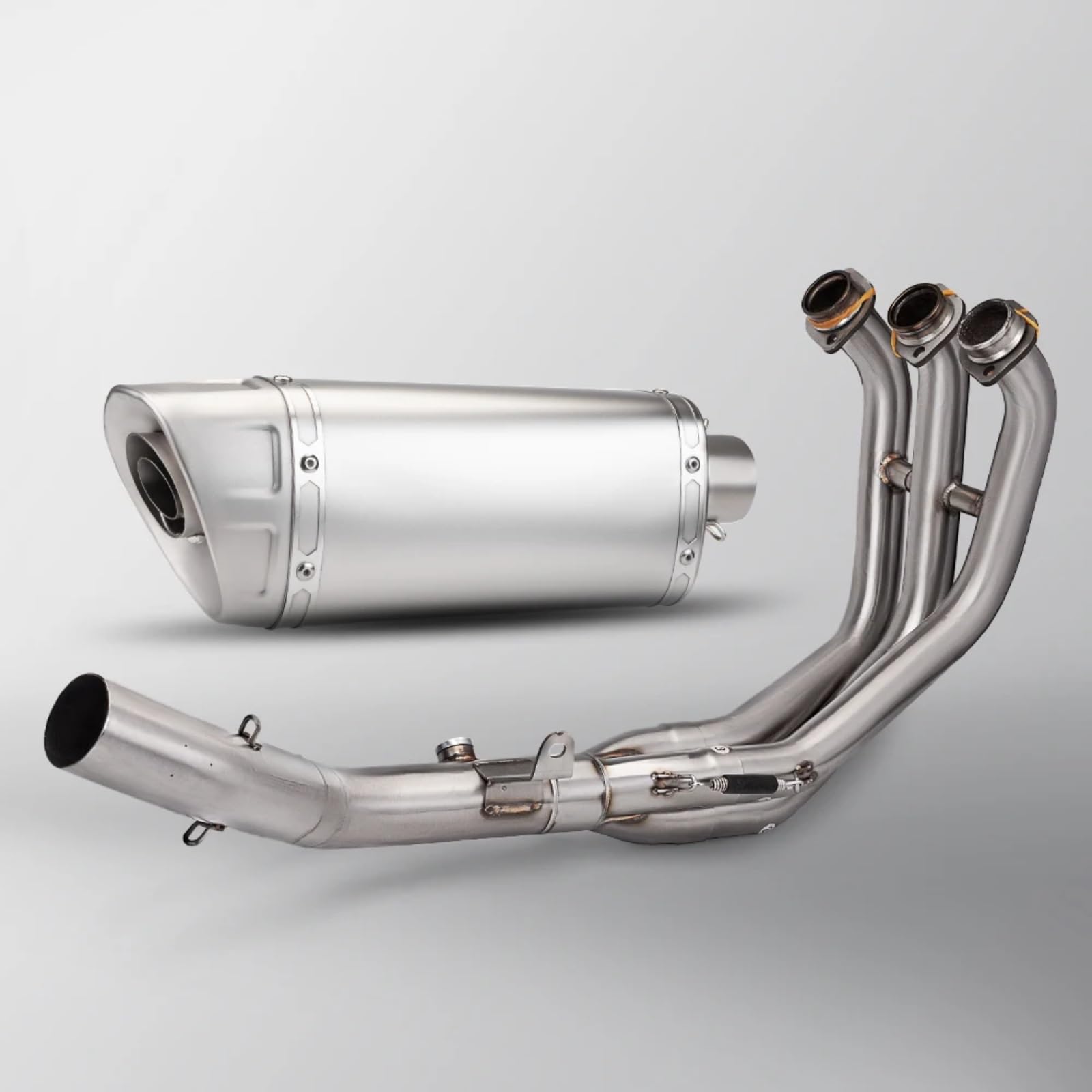 PQAIECXD Motorradauspuff Kompatibel Mit FZ09 Für XS900R 2021 2022 2023 2024 Motorradzubehör Motorradauspuffrohr Modifizieren Front Link Pipe Schalldämpfer Auspuff(B 2021-2023) von PQAIECXD