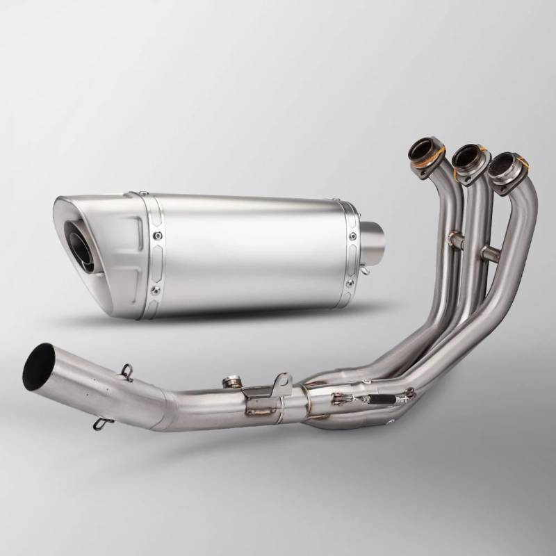 PQAIECXD Motorradauspuff Kompatibel Mit FZ09 Für XS900R 2021 2022 2023 2024 Motorradzubehör Motorradauspuffrohr Modifizieren Front Link Pipe Schalldämpfer Auspuff(B 2021-2023) von PQAIECXD