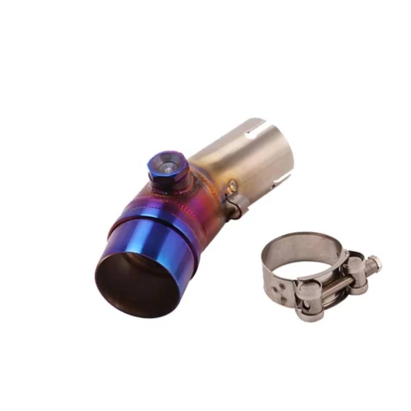 PQAIECXD Motorradauspuff Kompatibel Mit Für ER6N 2012 2013 2014 2015 2016 Motorrad-Auspuffrohr Schalldämpfer Anschluss Mittelverbindungsrohr 51 Mm(Type A) von PQAIECXD