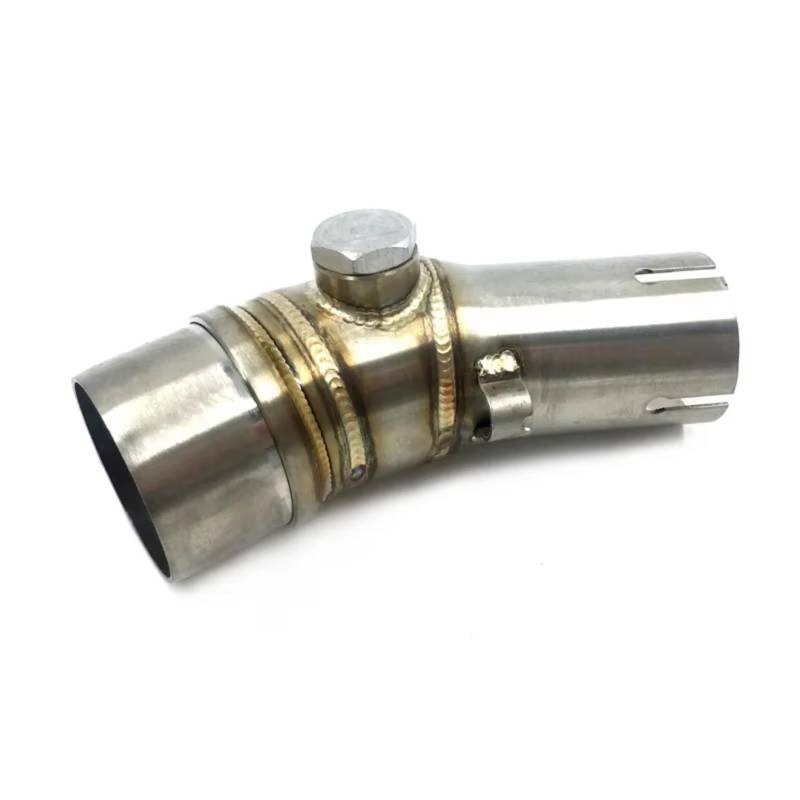 PQAIECXD Motorradauspuff Kompatibel Mit Für ER6N 2012 2013 2014 2015 2016 Motorrad-Auspuffrohr Schalldämpfer Anschluss Mittelverbindungsrohr 51 Mm(Type B) von PQAIECXD